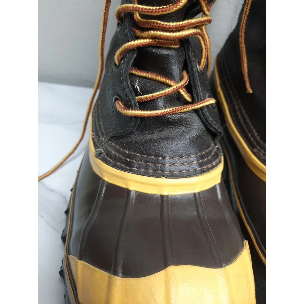 LACROSSE BROWN WATERPROOF INSULATED Steel Shank Boots SZ 6 Made in USA HUNTING